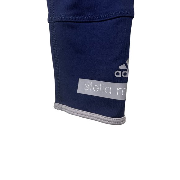 NWOT Stella McCartney Adidas Leggings Navy Grey Size XS - Picture 7 of 12